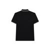 Fila Solid Color Sports Knit Polo Shirt Men Tops Black F11M228114FBK