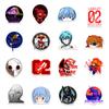 50 New Evangelion Graffiti Stickers Car Skateboard Refrigerator Suitcase Mobile Phone Decoration Stickers
