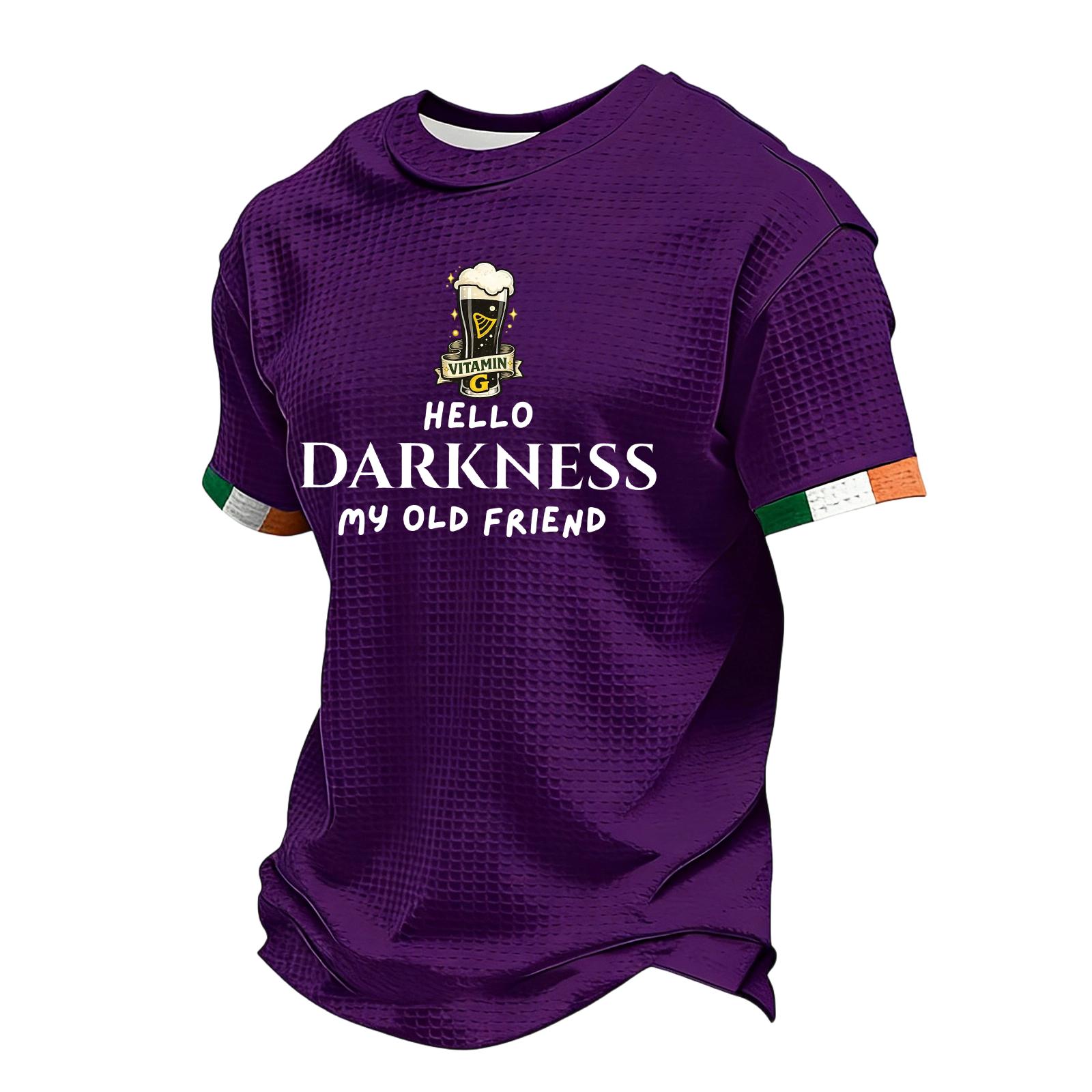 Men s Casual Round Neck Short Sleeve T-Shirt XL