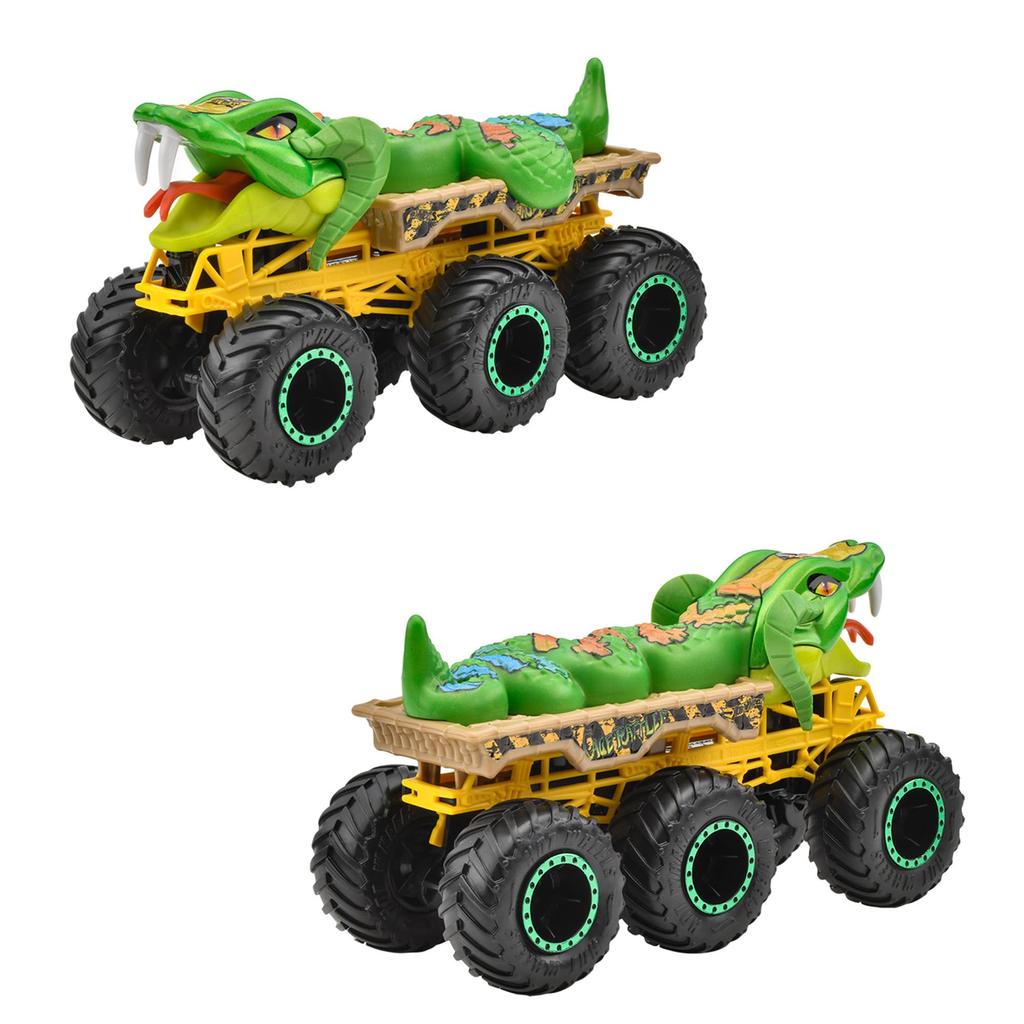 Hot Wheels Monster Truck Transporter Assortment (4-Car Box) - Vehicle Toy, Miniature Car, Ages 3+, Multi-Purpose, 986C-HWN86