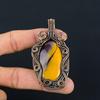 Mookaite Gemstone Pure Copper Wire Wrapped Handmade Pendant Jewelry For Her