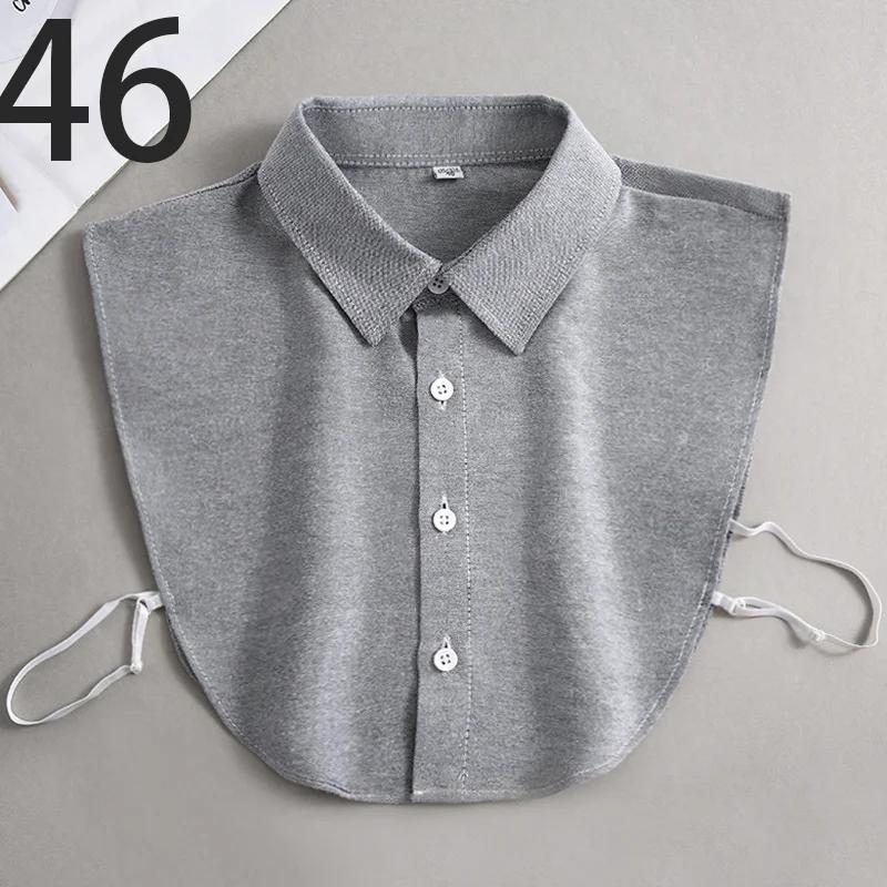 Oxford Textile Cotton Fake Collar for Men Unisex Versatile Spring Summer Fashion Business Collar Inside Office Work Fake Shirt