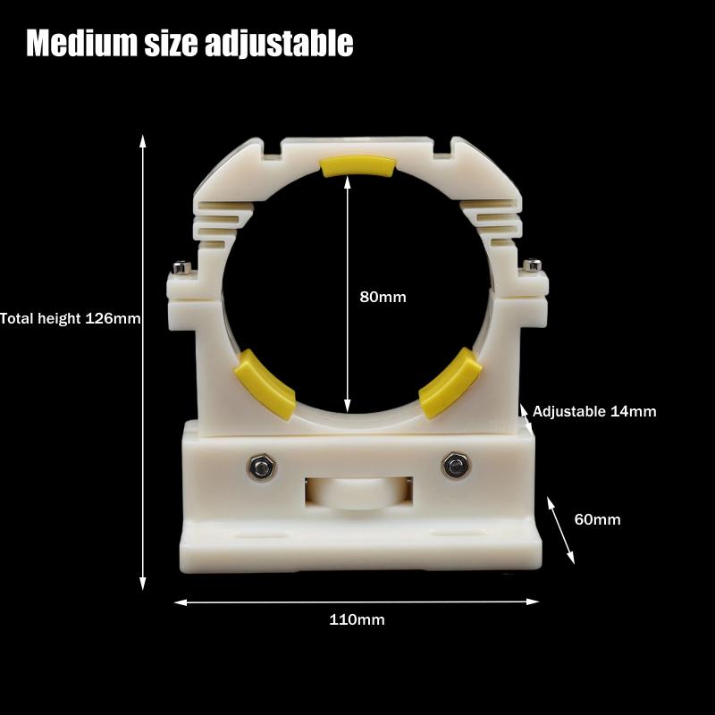 1 Stück Durchmesser 50/80mm Laserrohrhalter Laserrohr-Montagehalterung für 75-180W Lasergravur-Schneidmaschine Flexibler Kunststoff