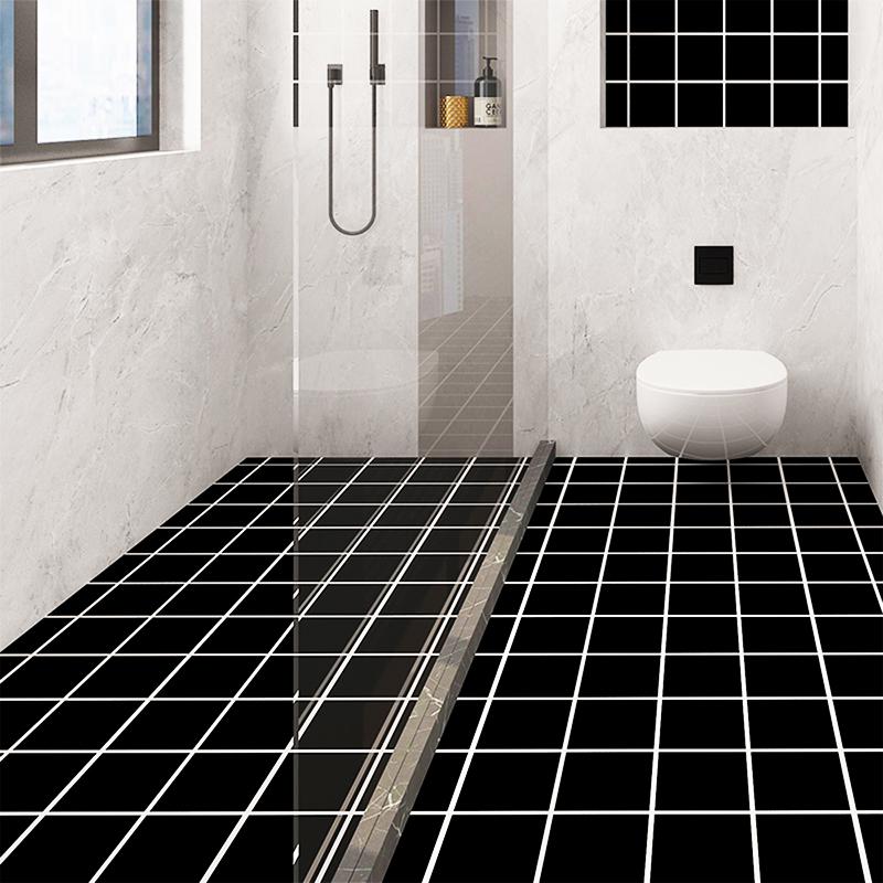 3D Black Tile Floor Ground Sticker Self-adhesive Bathroom Kitchen Wall 20x300cm 3D Black Tile Floor Ground Sticker Self-adhesive Bathroom Kitchen Wall 20x300cm