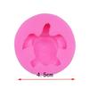Silicone Fondant Mold Cute Lovely Sea Turtle Shape Ocean Theme Fondant Cake Decoration Gum Paste Chocolate Mould Small Size