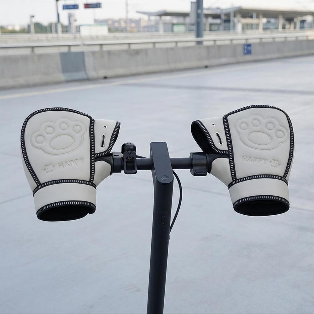 Waterproof Motorcycle Handlebar Mitts | Widened Elongated Cuff,