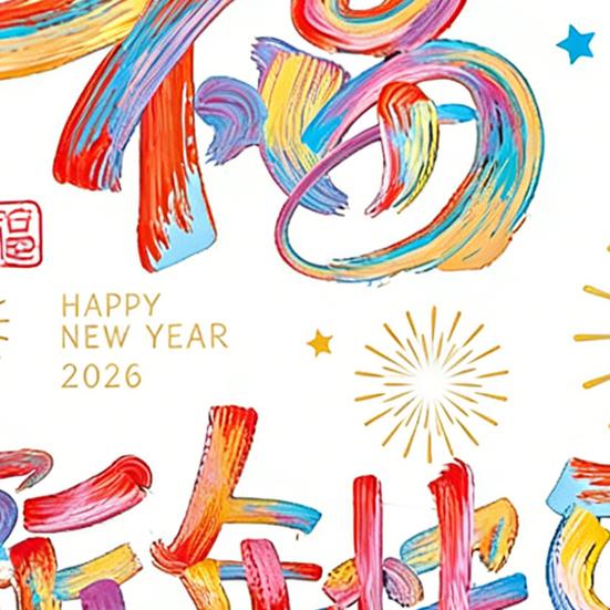 1 Set Chinese New Year Window Clings 2026 Year of The Horse Static Decals for Home Restaurant Store Glass Doors Windows Spring Festival Decoration