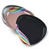 Colorful Nail Tools Storage Tray Satinless Steel Jewelry Dish Tray,Makeup Cosmetic Organizer Trinket Tray Nail Supplies