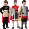 Halloween Medievale Romano Cavaliere Reale Guerriero Con Mantello Costume Cosplay Per Ragazze Ragazzo Carnevale Soldato Europeo