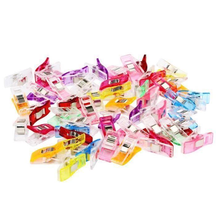 Clips - nihapai - 100PC - Plastique - Multicolore - Couture Quilt Binding