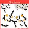 Halloween 3d Bat Sticker Decoration Pack Of 12 Pvc Bat Stickers For Haunted House Decor