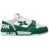LOUIS VUITTON Trainer Cow Leather Low top Skateboard Shoes Men's Green 1AHTCP