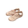 Sheepskin Version~ Silver Satin Round Head Lace-up Women's New Lightweight and Breathable Casual Sneakers