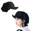 Dark Beret Cabbie Hat Oversized Painter Hat Beret Baker Boy Hat for Street Strolling Dark Fashion Hat Props
