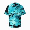Men's Camouflage Print Raglan Sleeve Casual Sport Fishing Sun Protection Short Sleeve Hoodie Lightweight Breathable Outdoor Shirt
