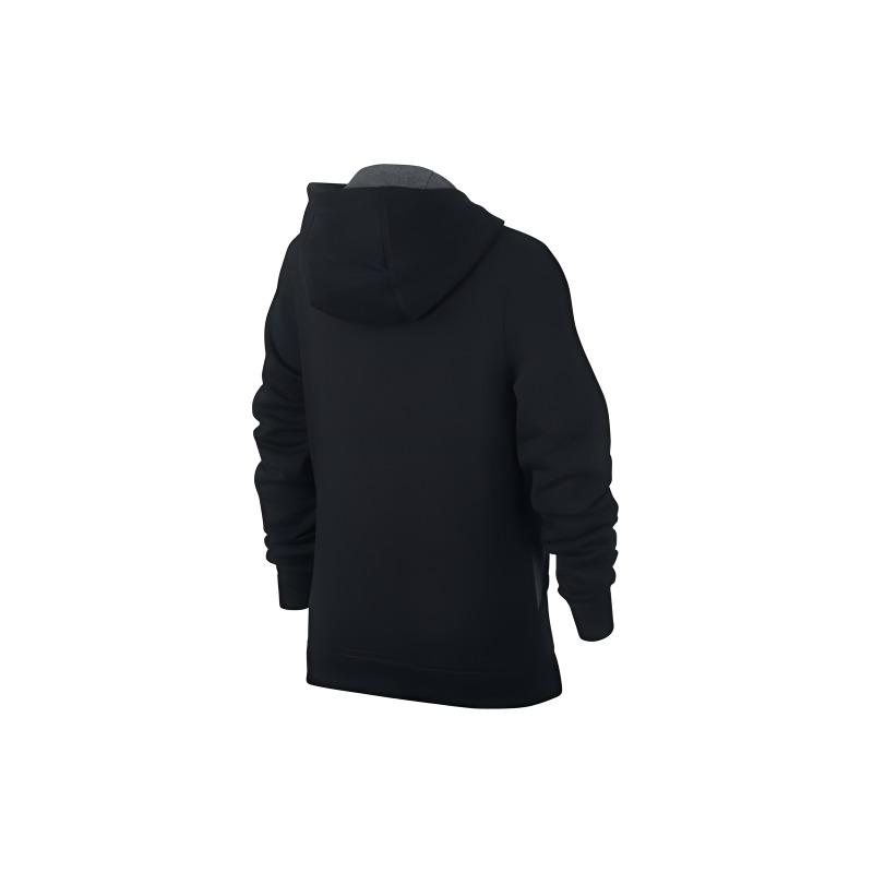 Nike Kapuzenjacke mit Reißverschluss, Colorblock, Tasche, Kinderjacken, Schwarz 939639-010