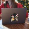 Cute Christmas Small Mouse Wall Stickers Xmas Decoration Home Christmas Decor