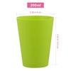 Frcolor Plastic Cups, Colored Cups, Pack of 15, Beverage Cups, Portable, Stylish, for Parties, Tasting, Mixed Colors (101-200ml)