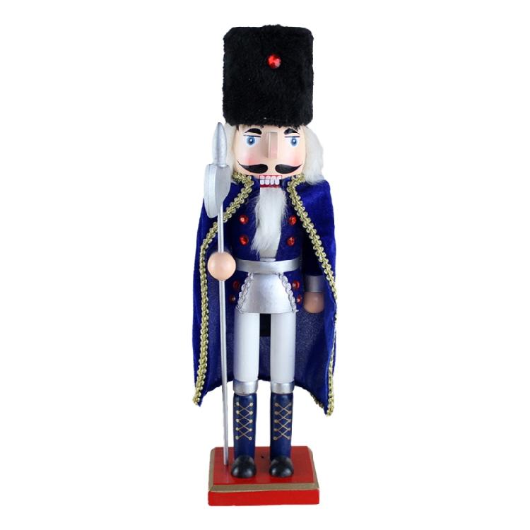 

Figures Puppet Christmas Nutcrackers Christmas Wooden Nutcracker Soldier 38cm синій