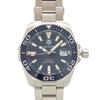 Used AUTHENTIC WAY211C Aqua Racer Caliber 5 Blue SS Automatic Wristwatch