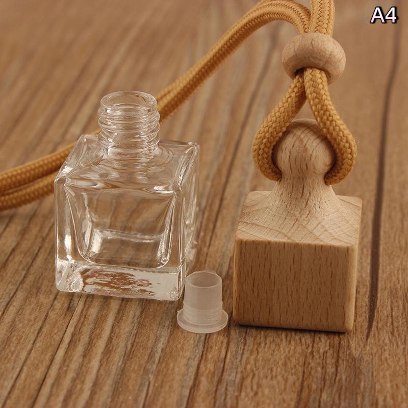 Empty Pendant Auto Perfume Mini Perfume Bottles Glass Bottles Aromatherapy Essential Oil Container Hanging Diffuser Auto Decor