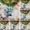 Decorative Flying Dragon Baby Pendant Cartoon Xmas Tree Flat Pendant Dragon Car Ornament  Xmas Tree