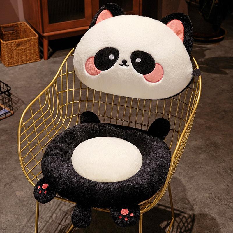 Cute Winter Split Seat Cushion Student Dormitory Warm Fart Cushion Office Sedentary Chair Cushion Backrest Plush Cushion