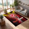 Sheffield United FC Printed Crystal Velvet Rug Non‑Slip Crystal Velvet Carpet For Sofa Bedroom Indoor Home Decoration