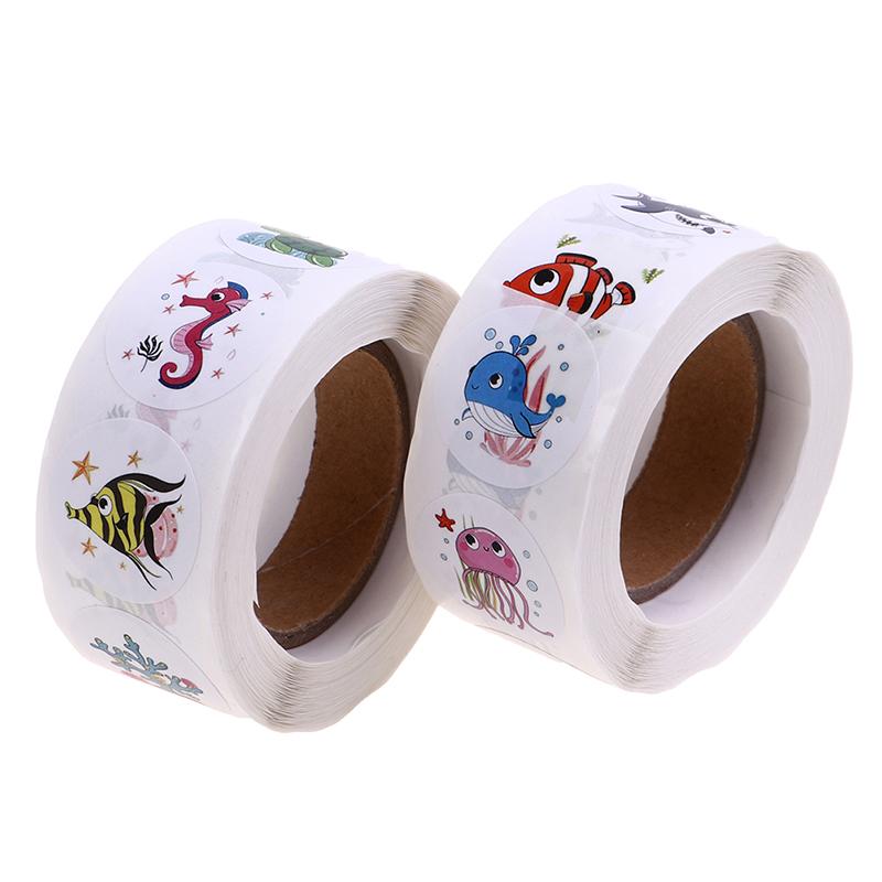 

500 наклеек на день рождения детей Чжан Хайян, наклейки для украшения морских животных