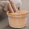 31cm Wooden Bucket Foot Bath Massager Suitable for Office Workers, Seniors, Athletes, Family Members