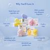 Softsens Assorted Kids Soap Gentle Moisturizing Bar 75g Pack of 5 Multicolored Animal Shaped Soaps for Toddlers and Children