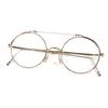Great THOM BROWNE Glasses Two Bridges Gold Mens TBX910-49-01 Used