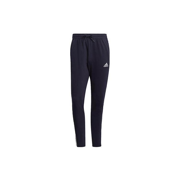 adidas Casual Sports Side Stripe Elastic Waistband Long Pants Blue Men s GK8997 S