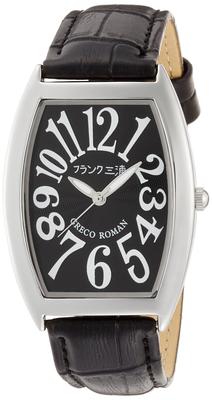 Frank Miura 400 Undefeated Commemorative Leather Watch, Zero, Greco-Roman Style, Model, Strap, Black, FM00K-B