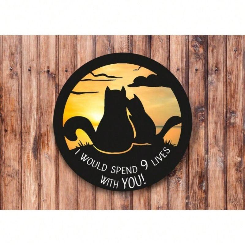 Vintage Metal Tin Sign Wall Art Home Decor 20x20cm