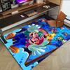 1pc Mario Luigi Adventure Carpet for Playroom Bedroom Living Room Sofa Home Decor,kids Game Area Rug Non-slip Floor Mat Y72915