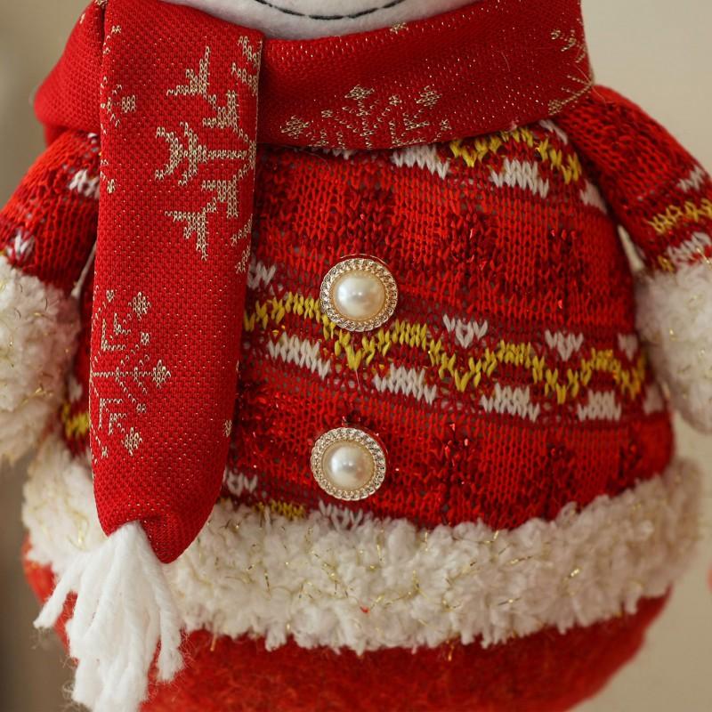 Christmas Retractable Standing Santa Snowman Reindeer Figurines Decorations
