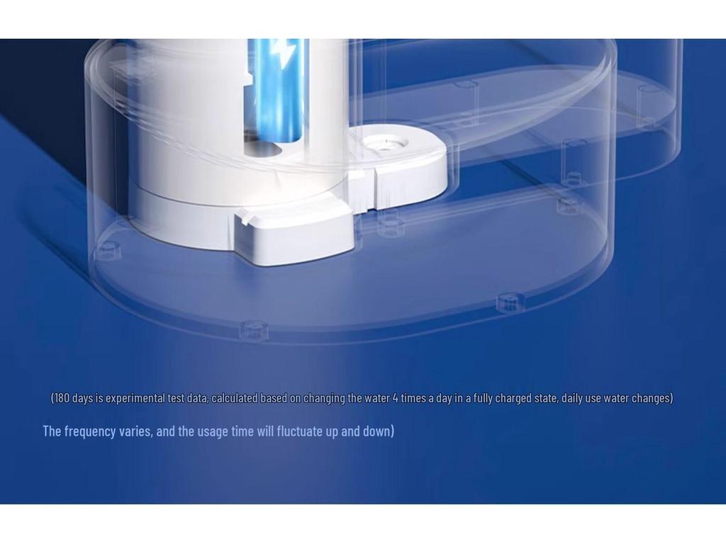 Rechargeable Automatic Water Dispenser for Pets - Anti-Tip Design with Flowing Water for Cats & Dogs
