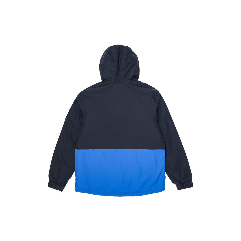 Timberland Windproof Warm Spliced Long Sleeve Hooded Jacket Men Jackets Navy-Blue A2EQK-AT0