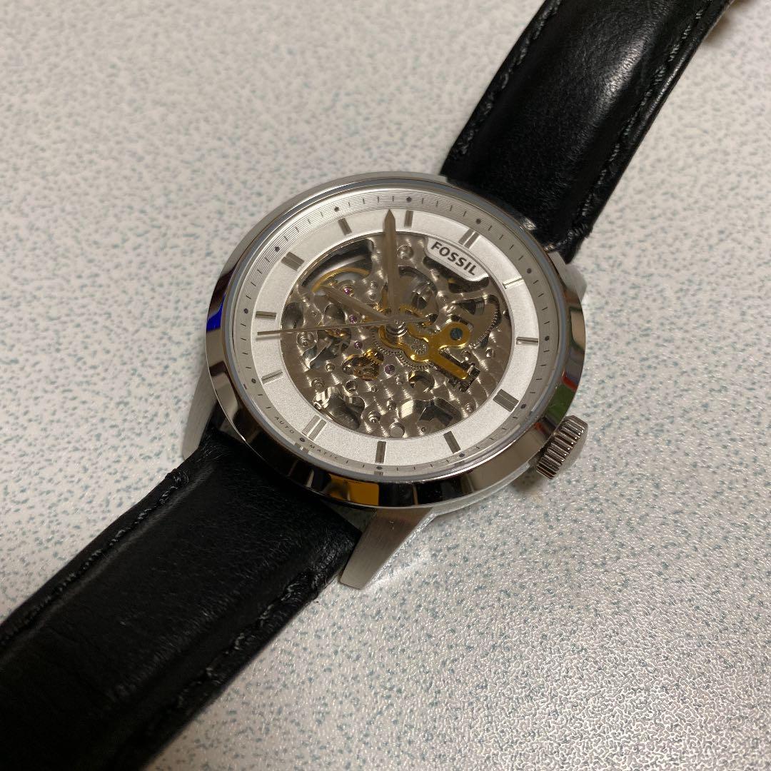Used FOSSIL Townsman Automatic Leather Watch - Black