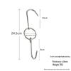 Stainless Steel Meat Hanging Hook for Beef, Char Siu, and Mutton - Slaughterhouse Grade