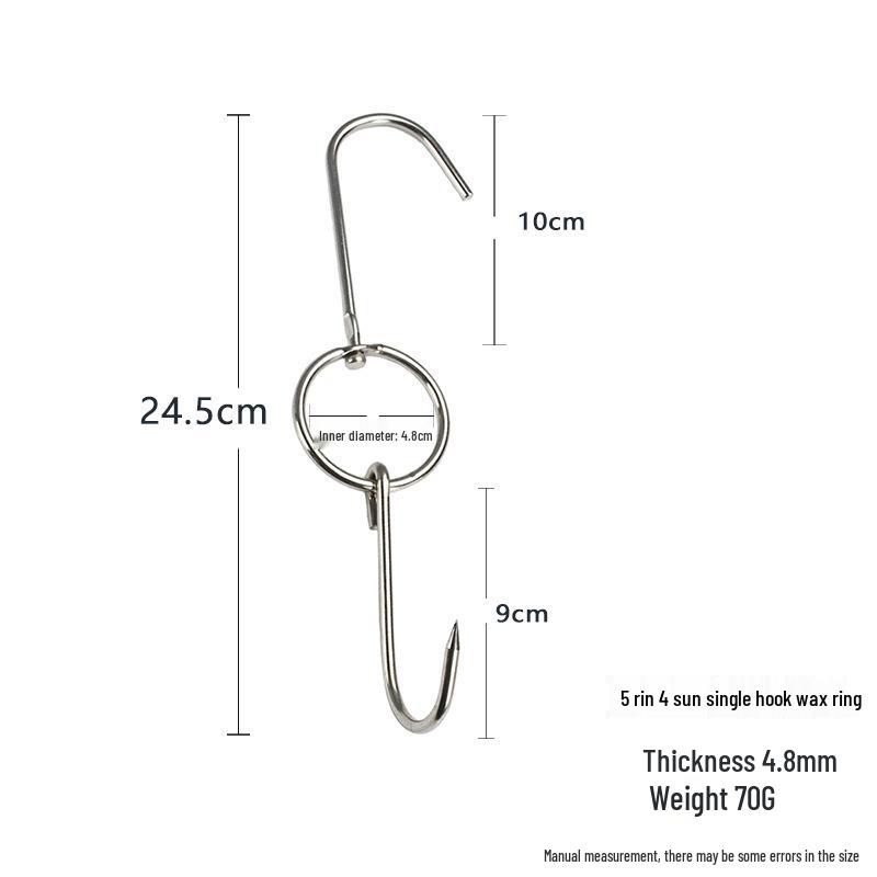 Stainless Steel Meat Hanging Hook for Beef, Char Siu, and Mutton - Slaughterhouse Grade