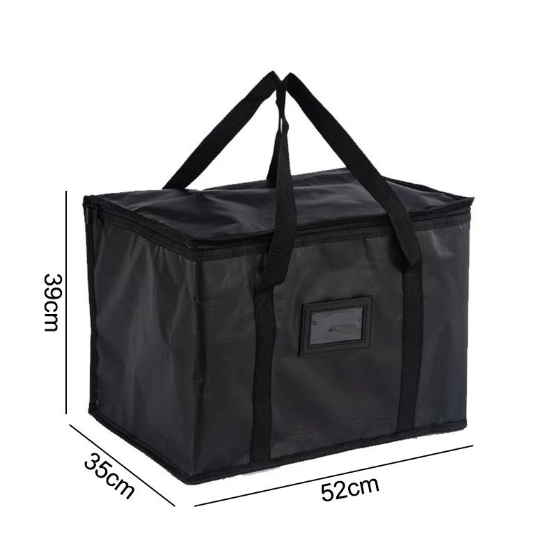 Insulated Car Portable Lunch Cooler Folding Large Capacity Cooler Bag Zipper Thermal Lunch Bags Freezer Bag Camping Food Bags