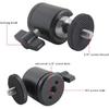 EXMAX 360 Degree Swivel Mini Tripod Ball Head with 1/4” Screw Thread Base for DSLR Camera Camcorder LED Light Tripod Monopod Bracket Compatible