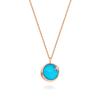 [Stonehenge]] Silver Cubic Turquoise Necklace Sc24C28P