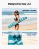 Beach Cabana, 1.83 x 1.83 m Beach Canopy with Side Wall, UPF 50+ Protection Easy Setup Cabana Tent with Sand Pockets, Portable Shade Sun Shelter