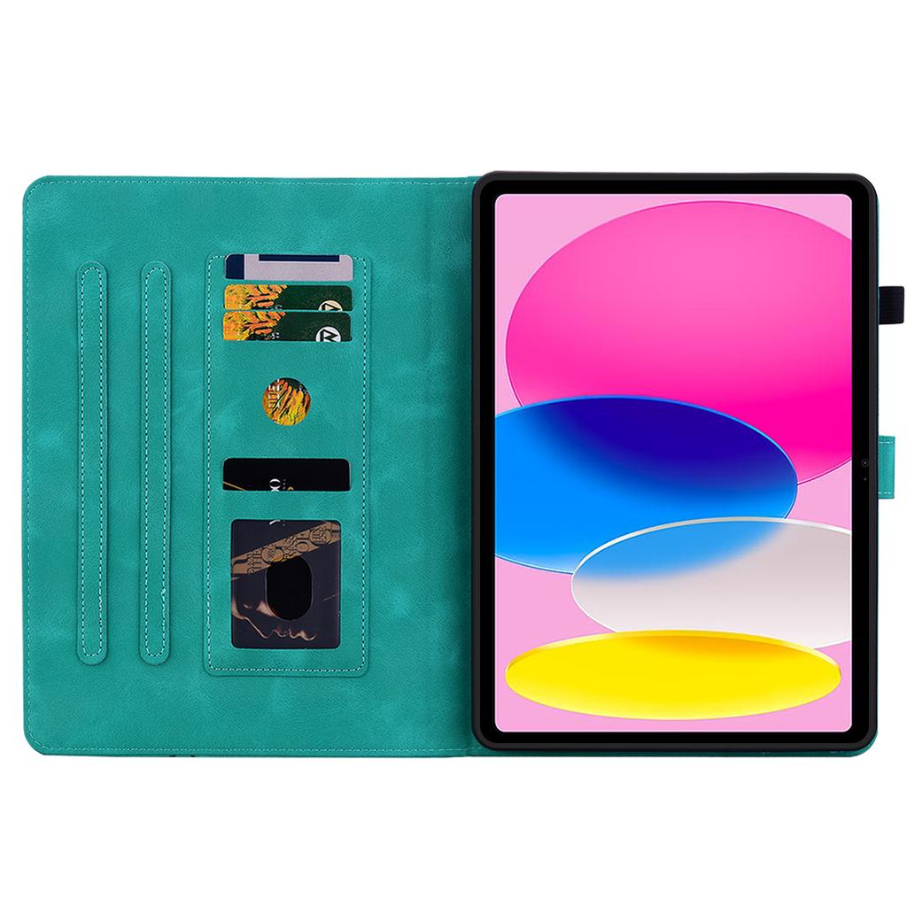 For Apple iPad (2022) (Also known as iPad 10th Gen,iPad (10th generation),iPad 10.9-inch).PU Leather Exquisite Floral Embossed Design Tablet Case