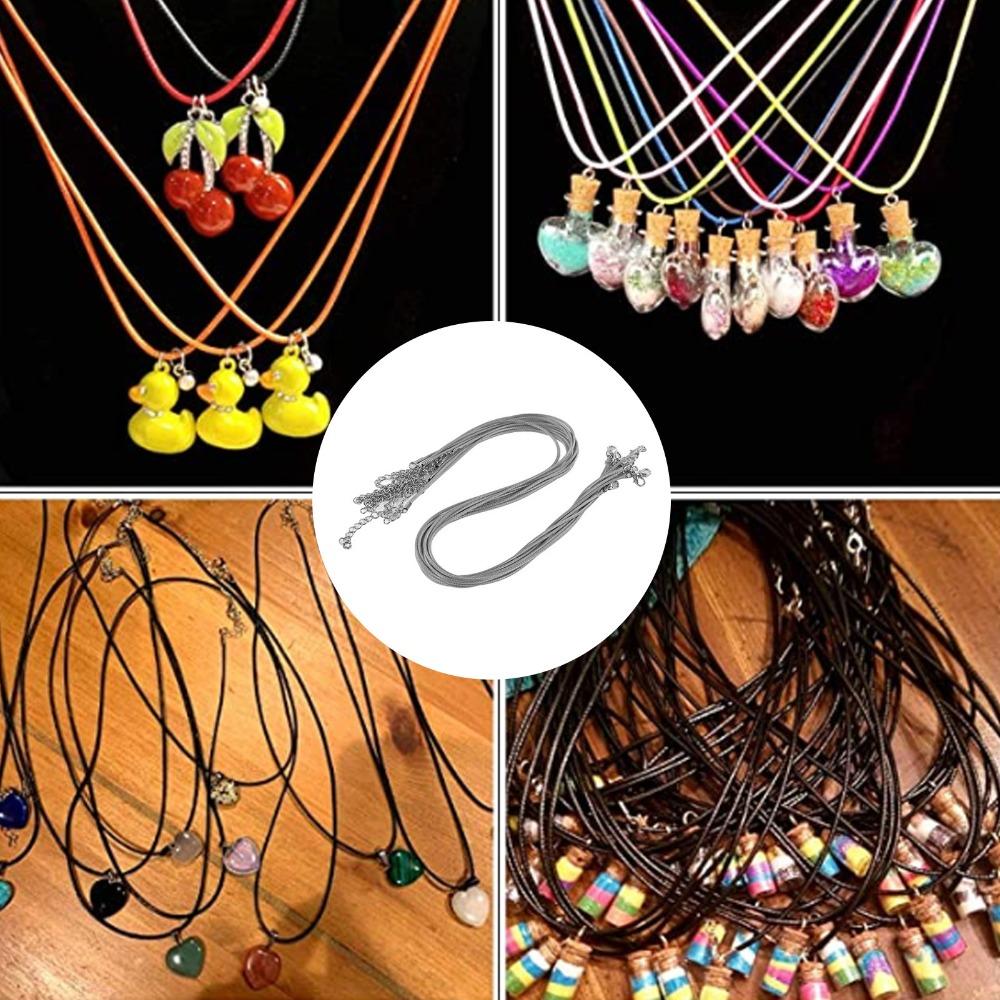 20pcs Chain Clasp Included Necklace String Rope DIY Necklace Rope For Jewelry Making