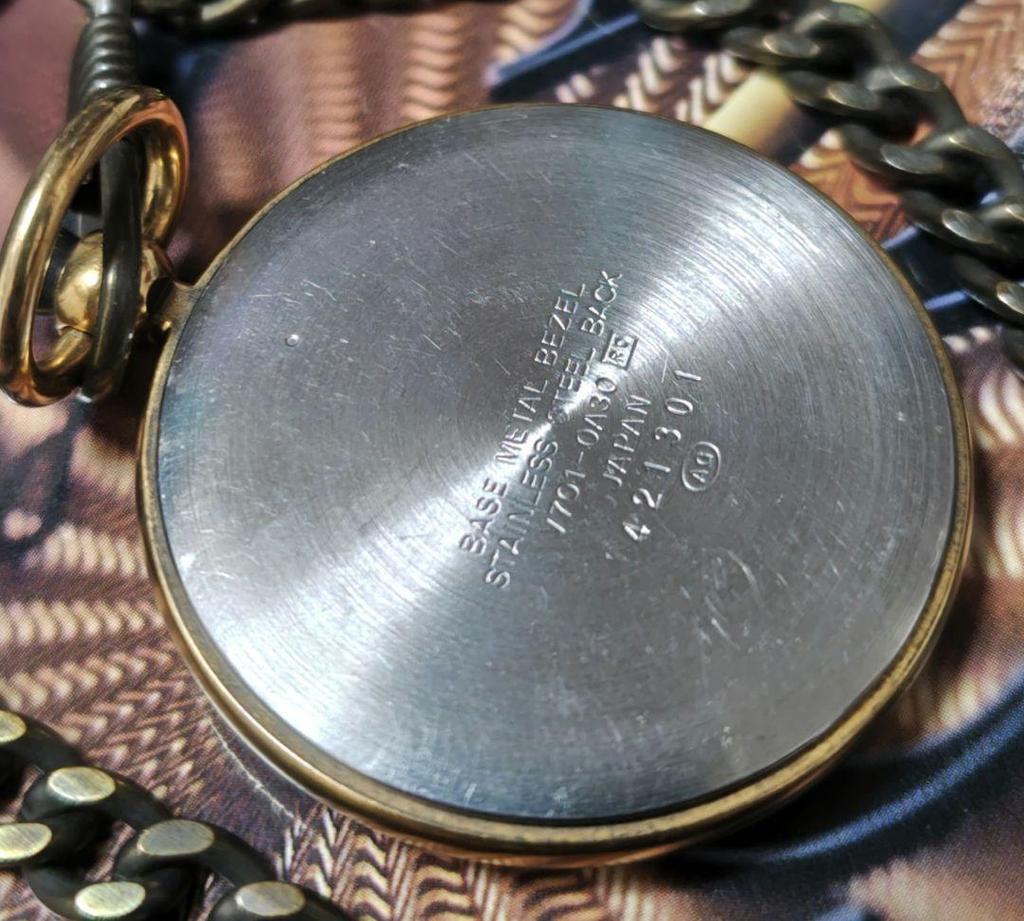 [USED] Seiko Alba SUCCESS Pocket Watch with Chain, Made In Japan