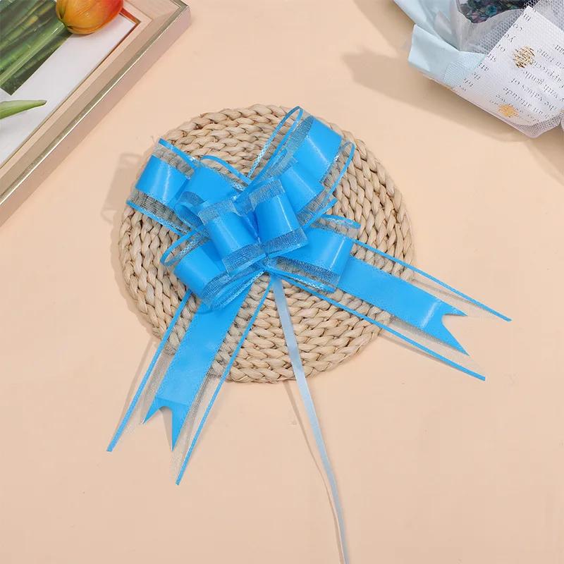 10pcs 5cm Beautiful Pull Bow Ribbon Gift Packing flower bow Bowknot Party Wedding Car Room Decoration Party DIY WED RIBBON